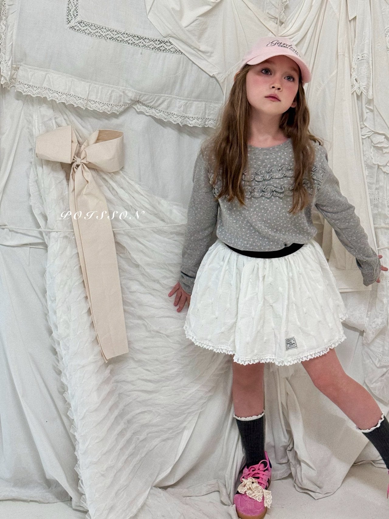 ［poisson］Release lace skirt pants