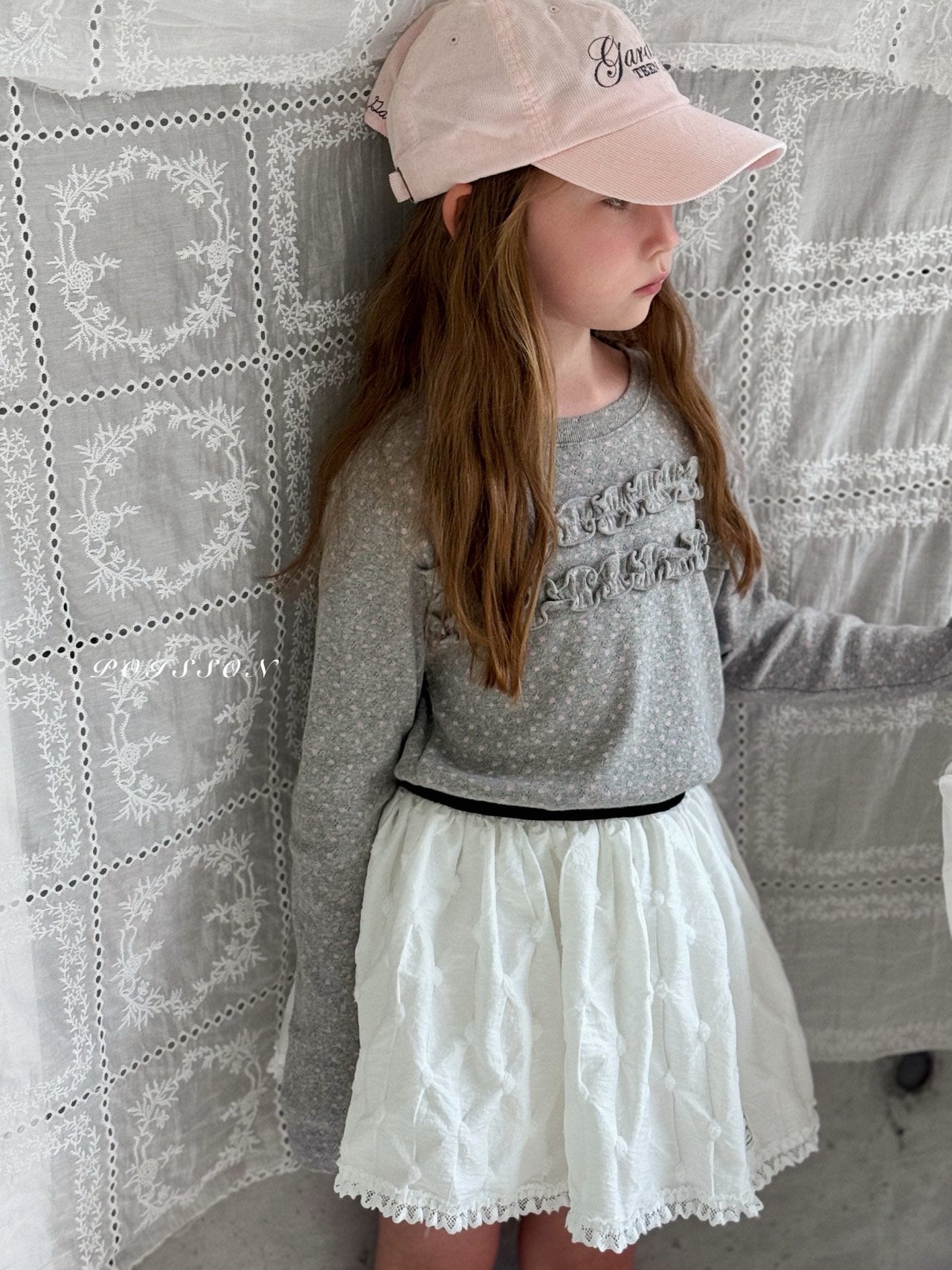 ［poisson］Release lace skirt pants