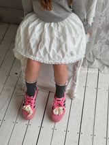 ［poisson］Release lace skirt pants
