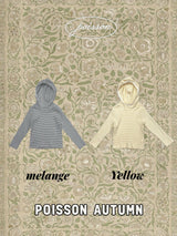 ［poisson］Stripe hood tee