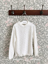 ［poisson］Flower lace layered tee