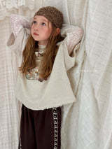 ［poisson］Flower lace layered tee