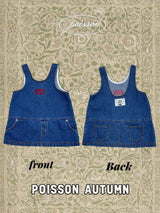 ［poisson］Denim mini one-piece