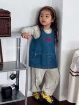 ［poisson］Denim mini one-piece
