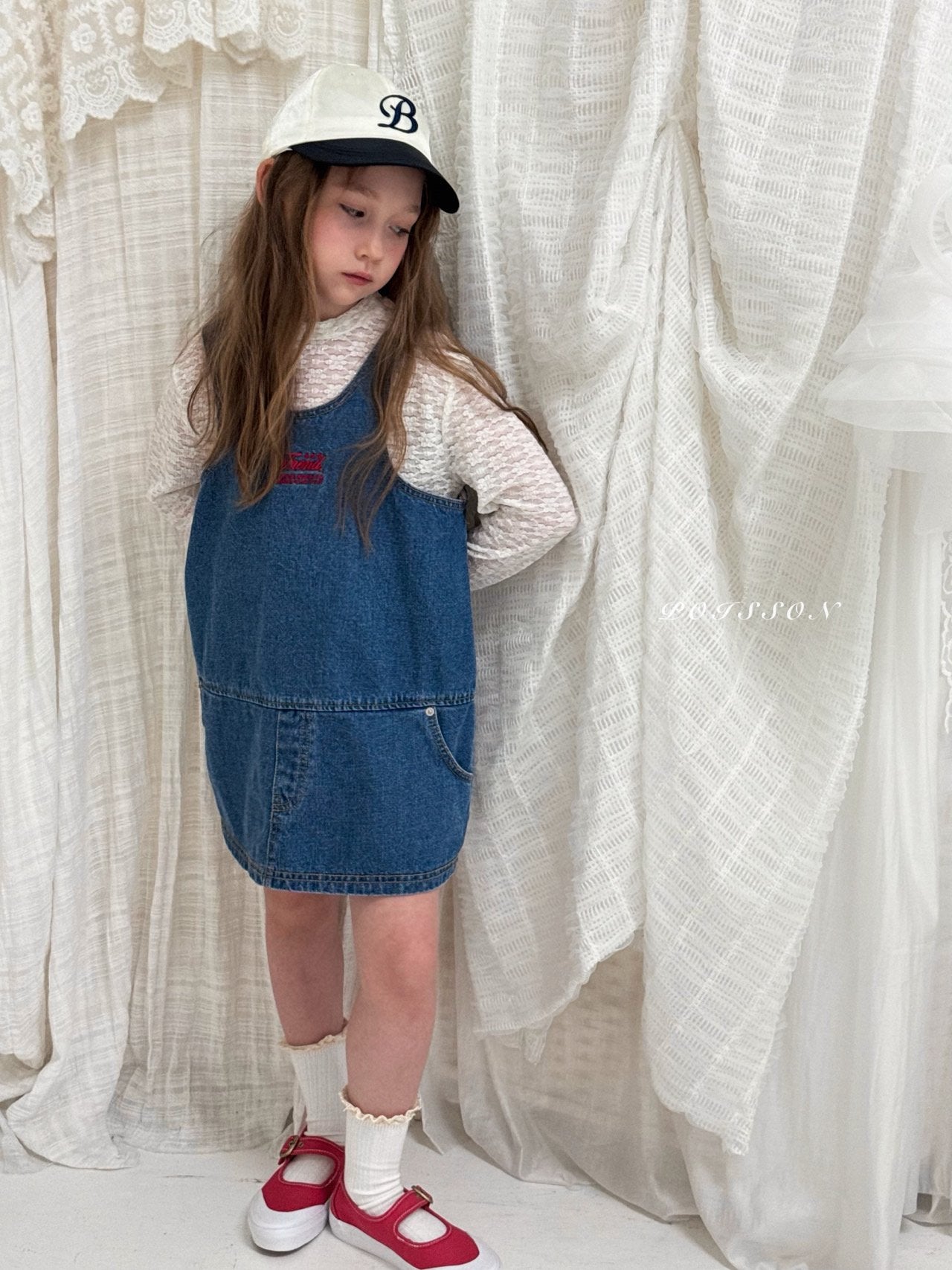 ［poisson］Denim mini one-piece