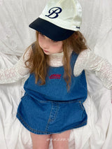 ［poisson］Denim mini one-piece
