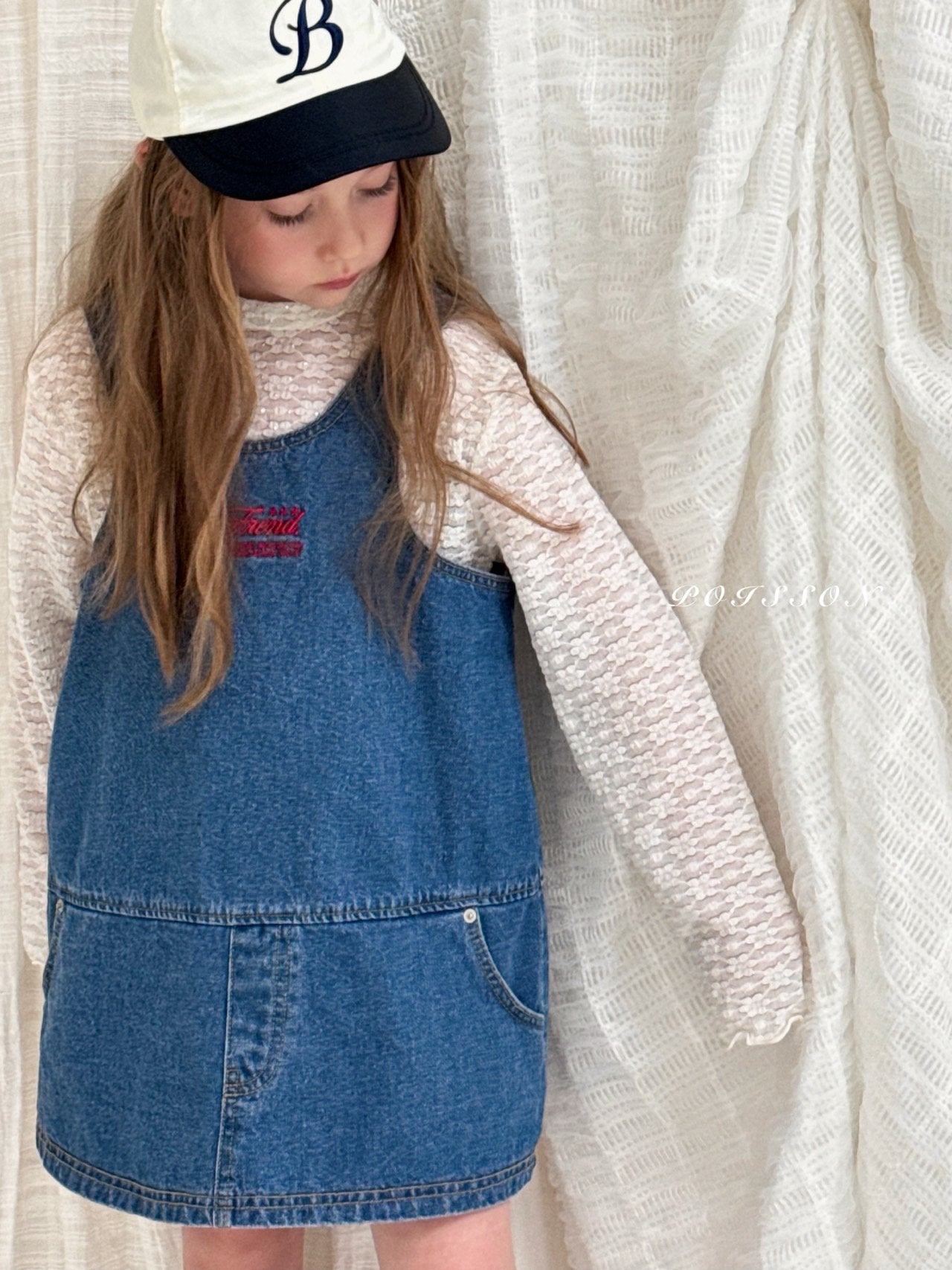 ［poisson］Denim mini one-piece