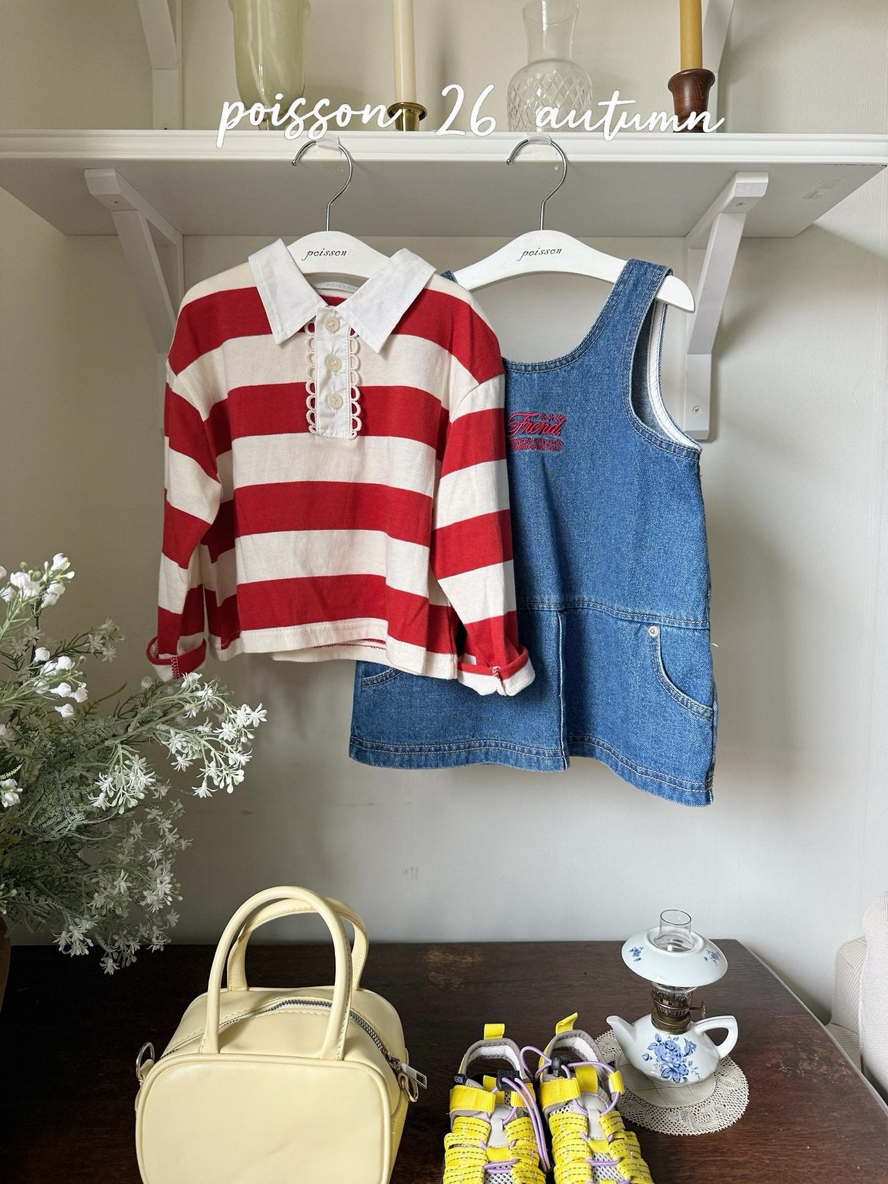 ［poisson］Denim mini one-piece
