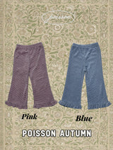 ［poisson］Frill stripe flare pants