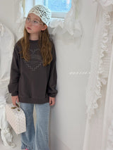 ［poisson］Frill stripe flare pants