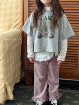 ［poisson］Frill stripe flare pants