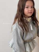 ［poisson］Dot bunny zip-up