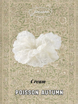 ［poisson］Bloom lace scrunchie