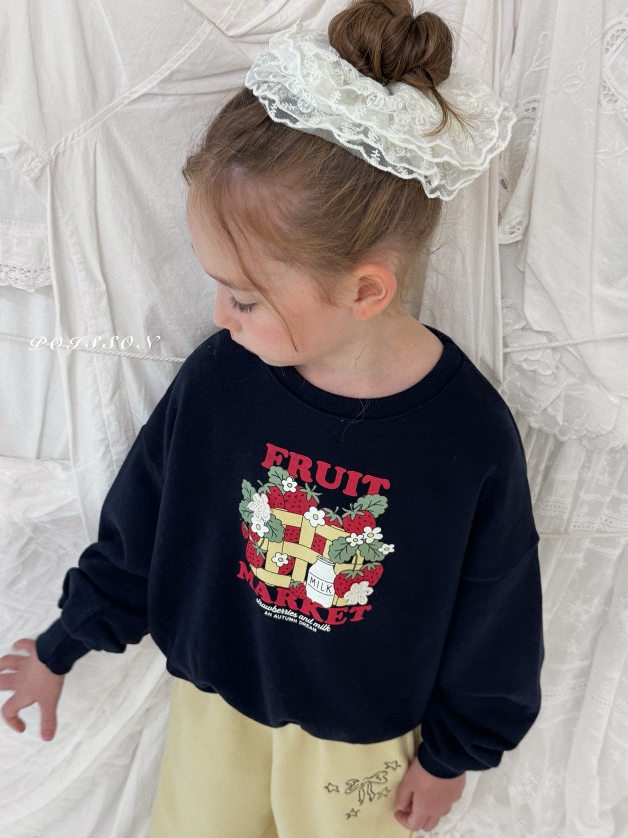 ［poisson］Bloom lace scrunchie