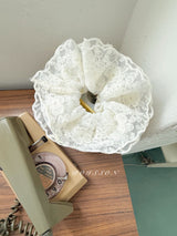 ［poisson］Bloom lace scrunchie