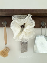 ［poisson］Bloom lace scrunchie