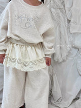 ［poisson］Milky lace layered skirt