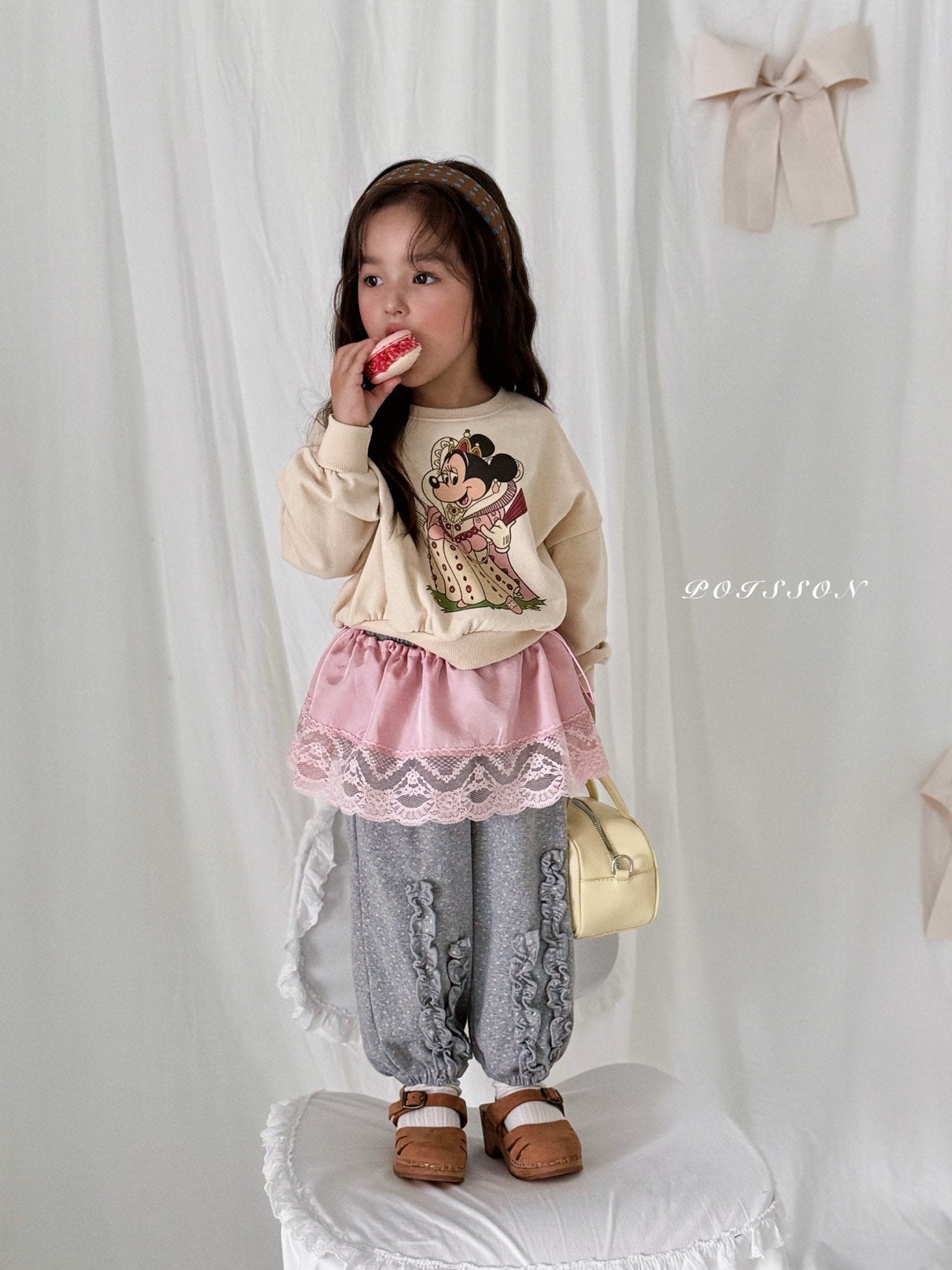 ［poisson］Frill jogger pants