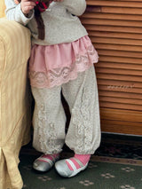 ［poisson］Frill jogger pants