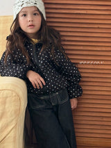 ［poisson］Heart embroidery denim pants