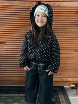 ［poisson］Heart embroidery denim pants