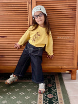 ［poisson］Heart embroidery denim pants