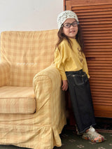 ［poisson］Heart embroidery denim pants