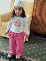 ［poisson］Knit frill pants