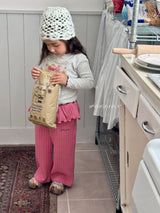 ［poisson］Knit frill pants