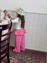 ［poisson］Knit frill pants