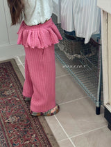 ［poisson］Knit frill pants