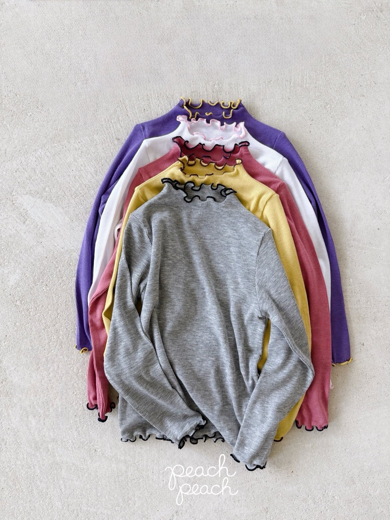［peach peach］Color mellow tops