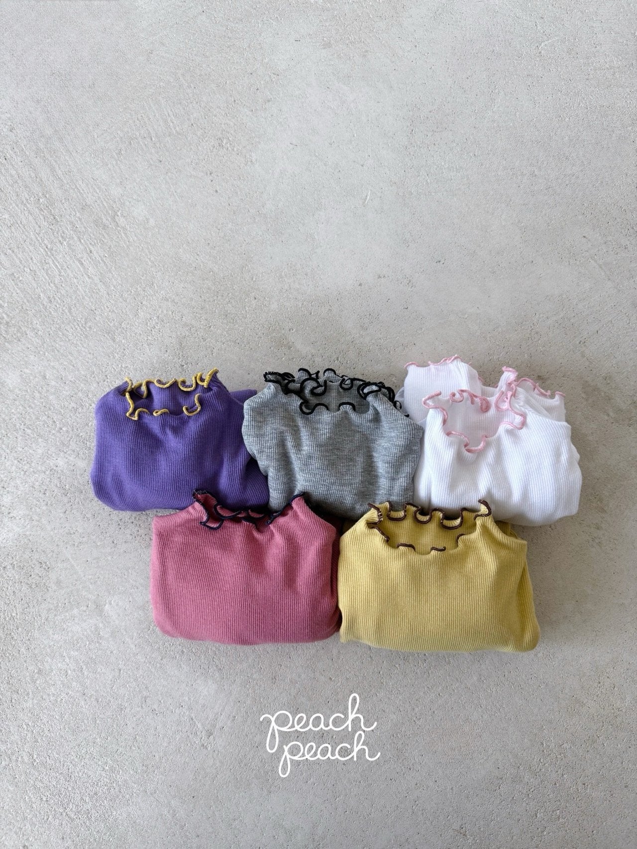 ［peach peach］Color mellow tops