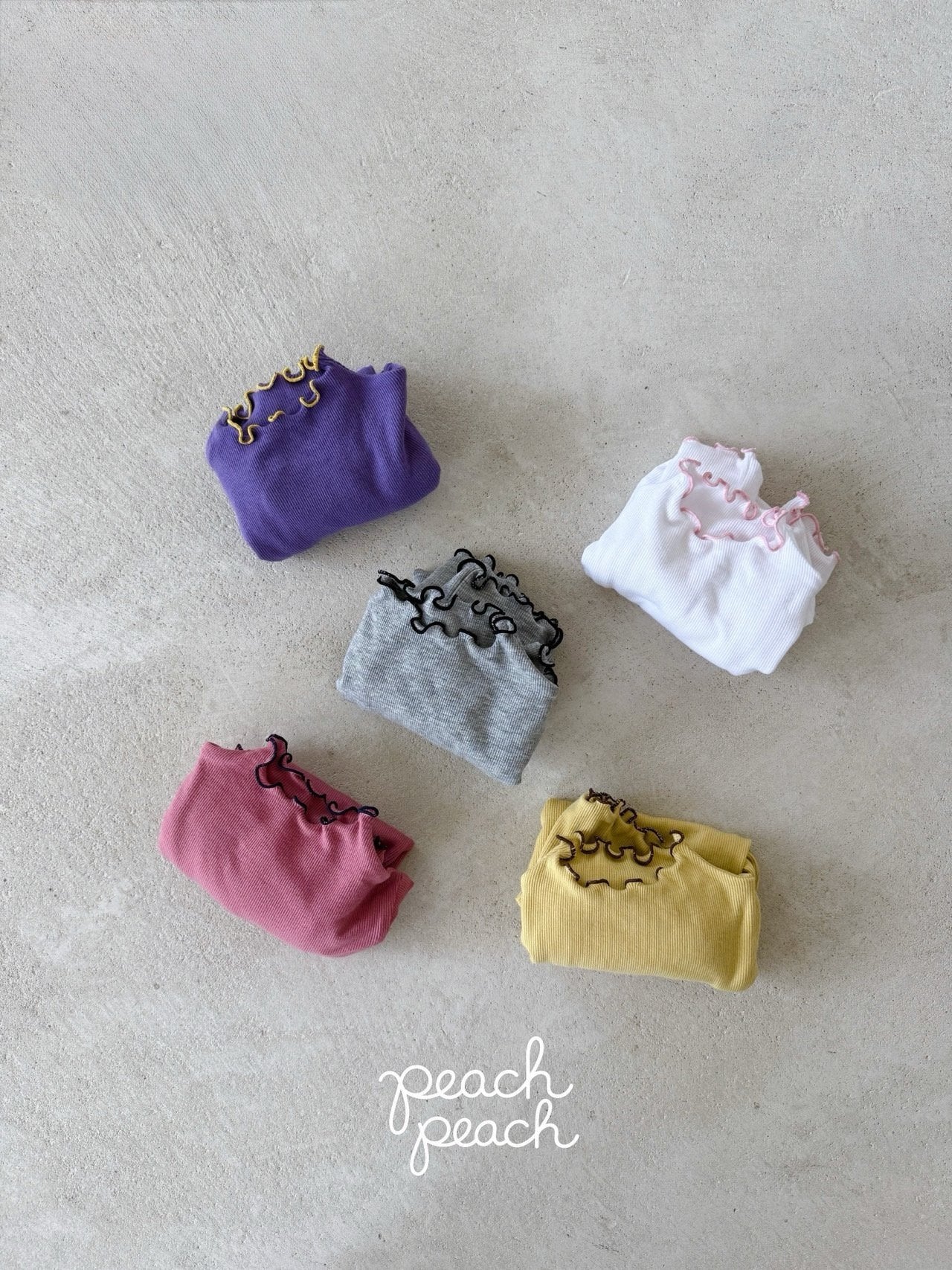 ［peach peach］Color mellow tops