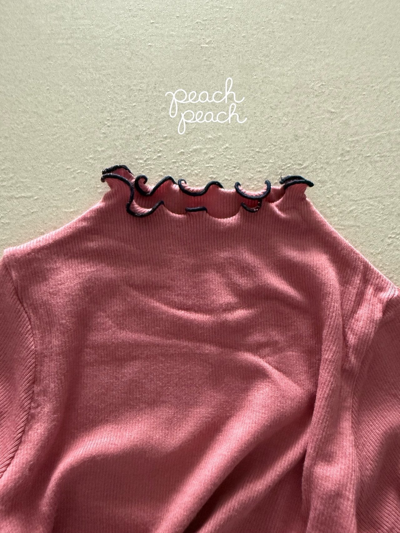 ［peach peach］Color mellow tops