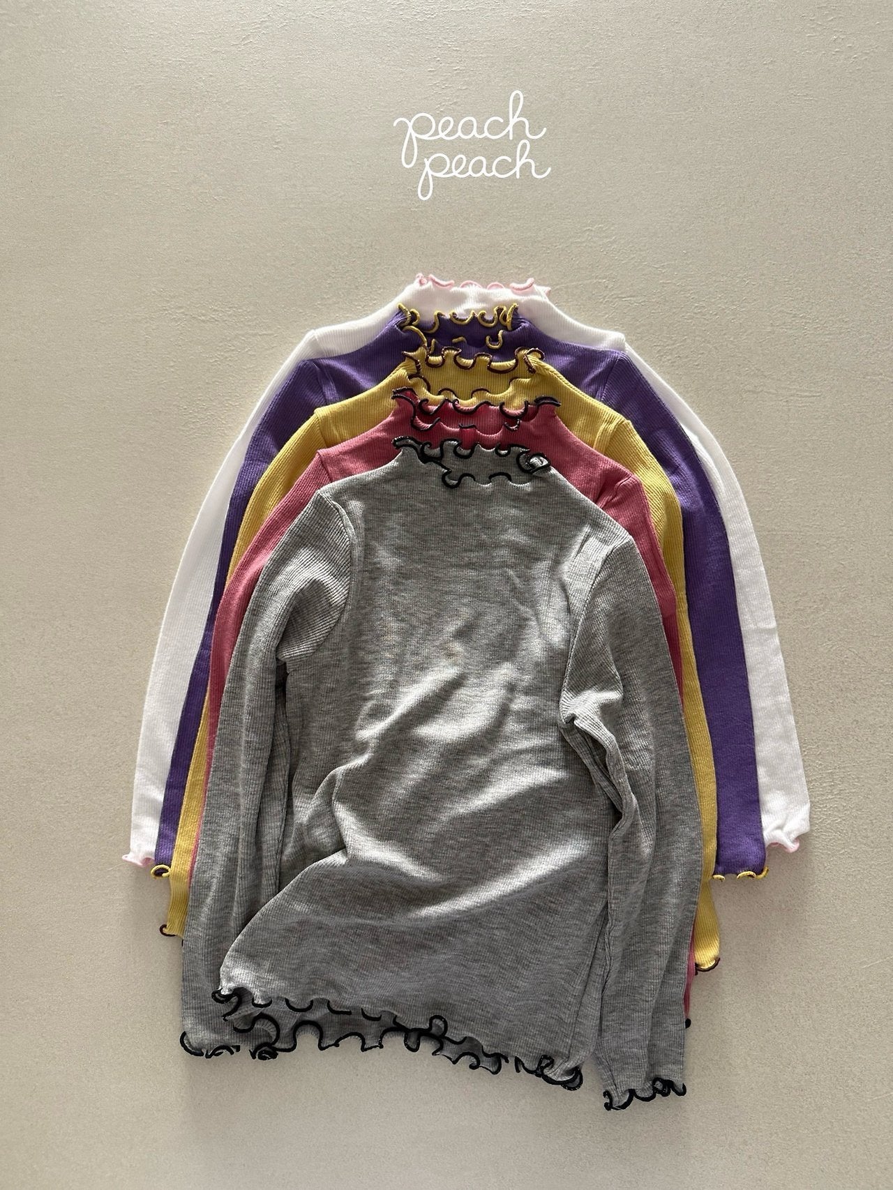 ［peach peach］Color mellow tops