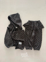 ［peach peach］Rossie waffle hoodie