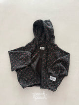 ［peach peach］Rossie waffle hoodie