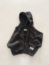 ［peach peach］Rossie waffle hoodie