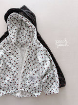 ［peach peach］Rossie waffle hoodie