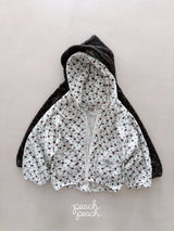 ［peach peach］Rossie waffle hoodie