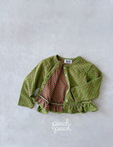 ［peach peach］Caramel dot cardigan