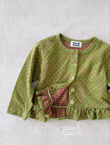 ［peach peach］Caramel dot cardigan