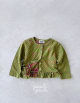 ［peach peach］Caramel dot cardigan