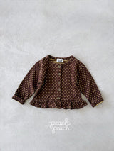 ［peach peach］Caramel dot cardigan