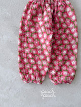 ［peach peach］Flower bonbon pants