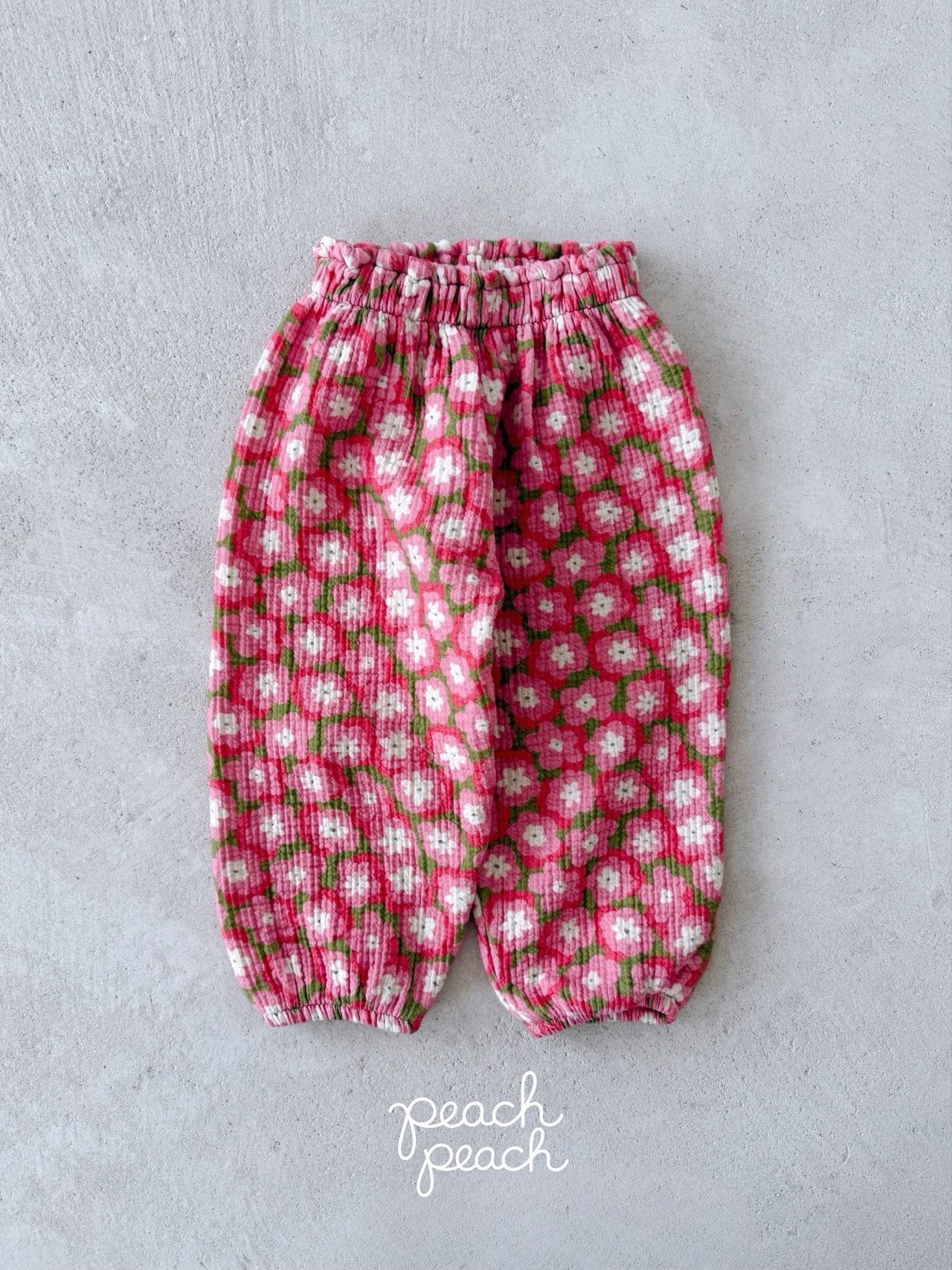 ［peach peach］Flower bonbon pants