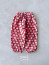 ［peach peach］Flower bonbon pants