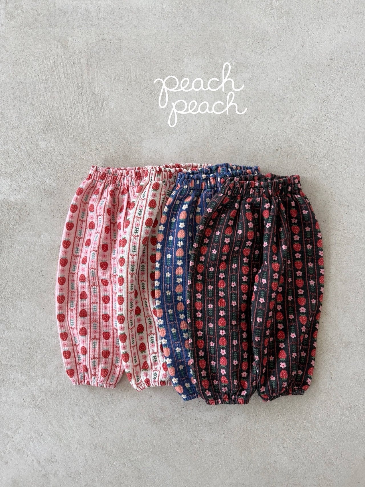 ［peach peach］Strawberry bonbon pants
