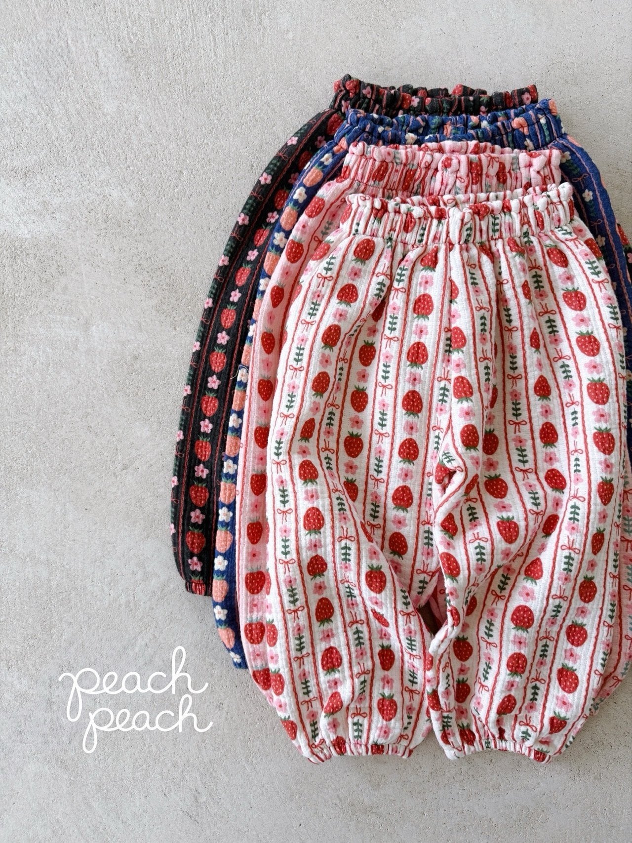 ［peach peach］Strawberry bonbon pants